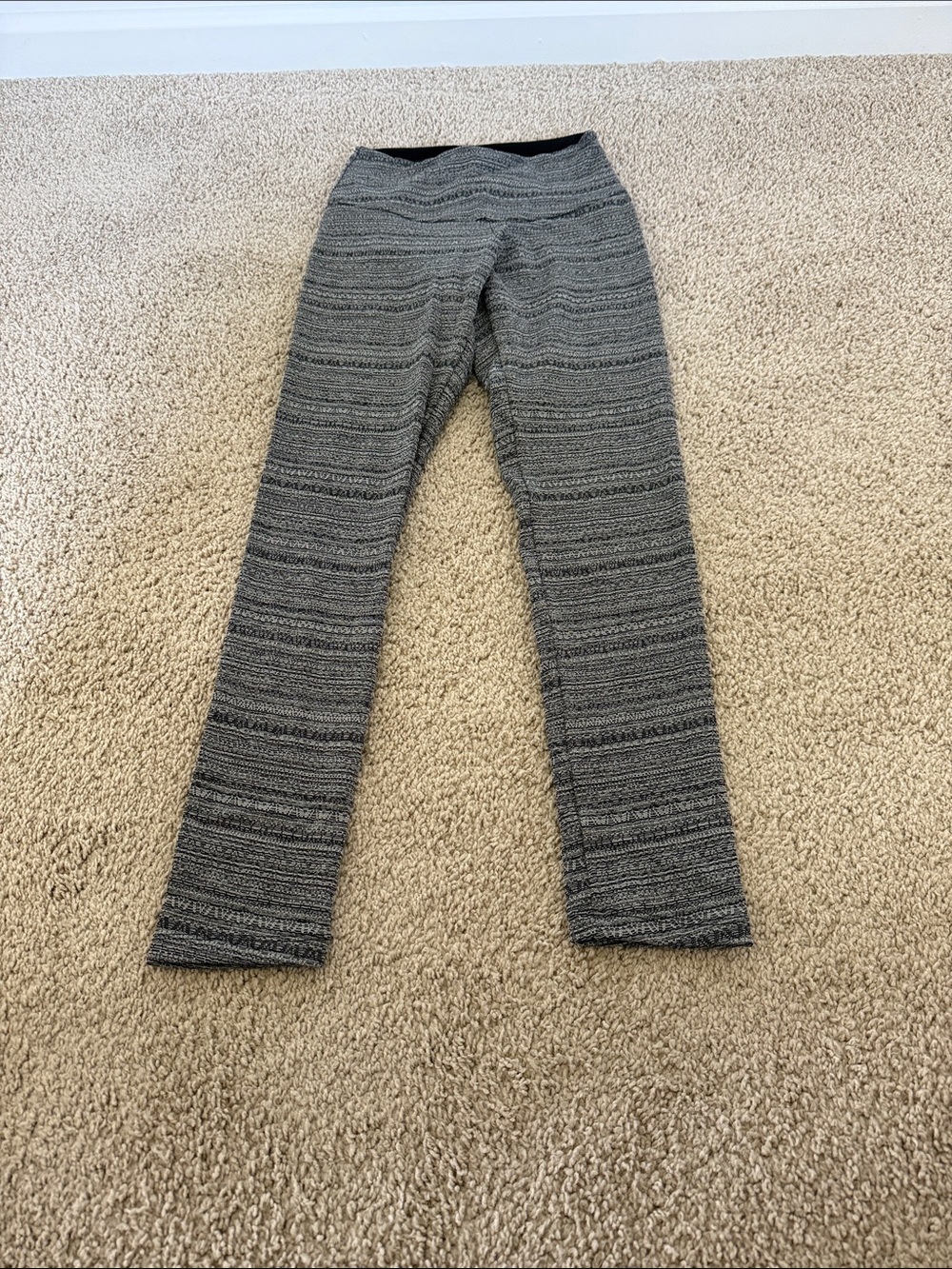 Gray Patterned Women's Leggings - Comfortable Everyday Stretch